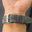 Grey Ostrich Leg Leather Watch Strap