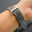 Grey Ostrich Leg Leather Watch Strap