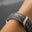 Grey Ostrich Leg Leather Watch Strap