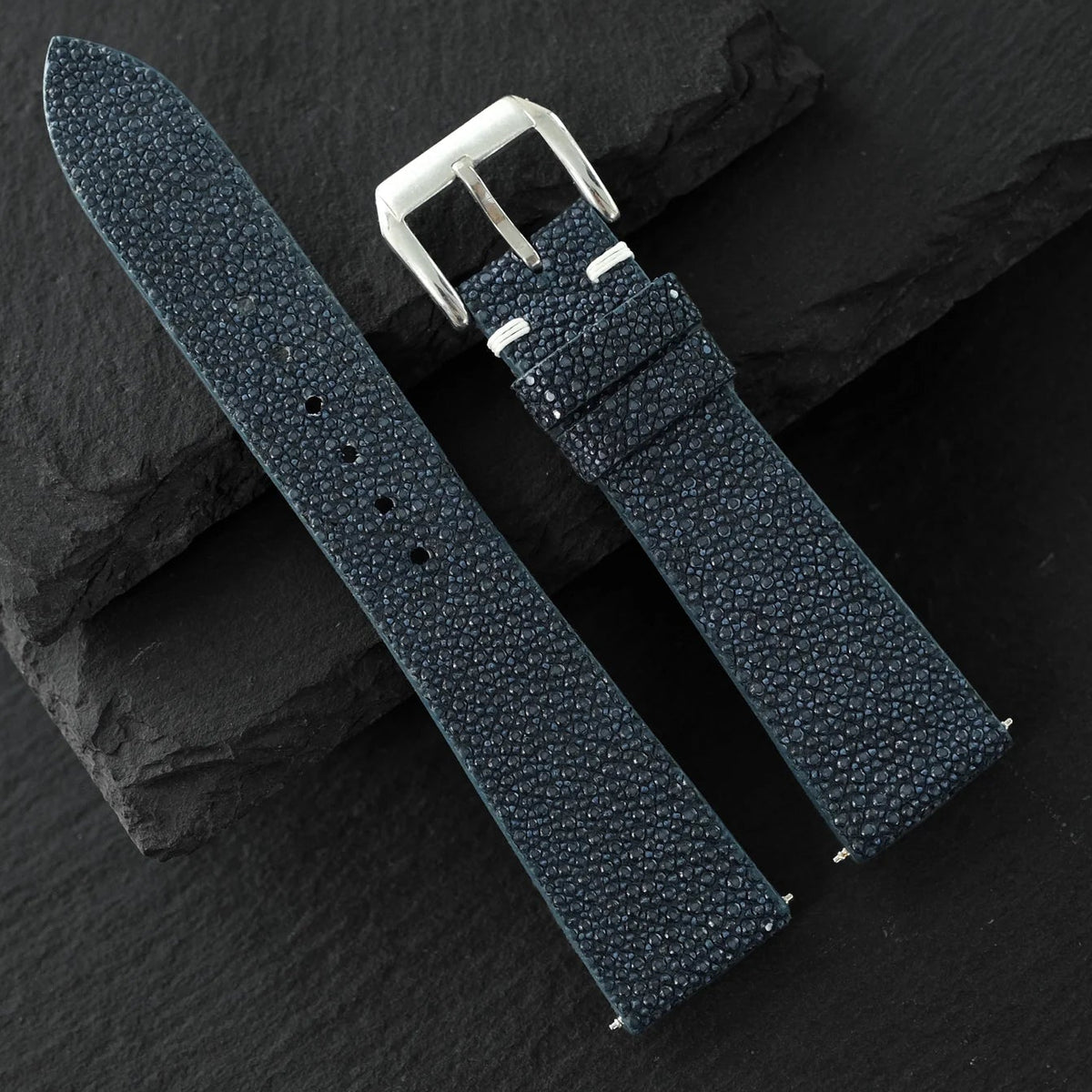 Black Stingray watch strap — view 2