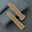 Padded Taupe Togo Calfskin Leather Watch Strap