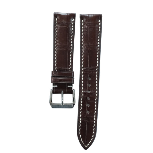 Chocolate Alligator Watch Strap
