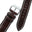 Flat Chocolate Alligator Leather Watch Strap
