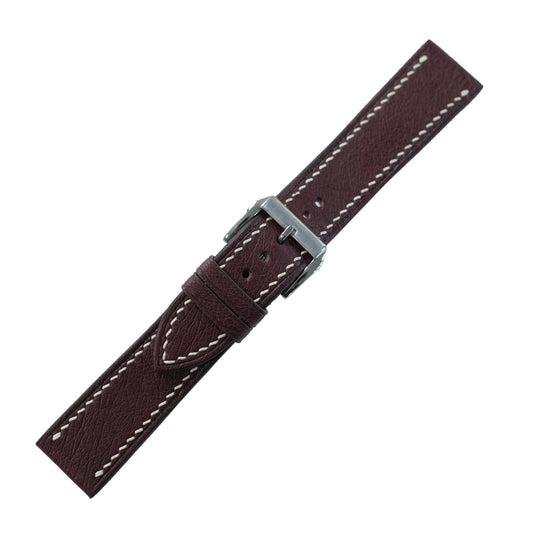 Burgundy Cowhide Watch Strap