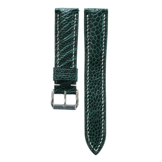 Forest Green Ostrich Leg Watch Strap