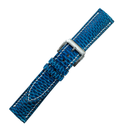 Ocean Blue Ostrich Leg Watch Strap