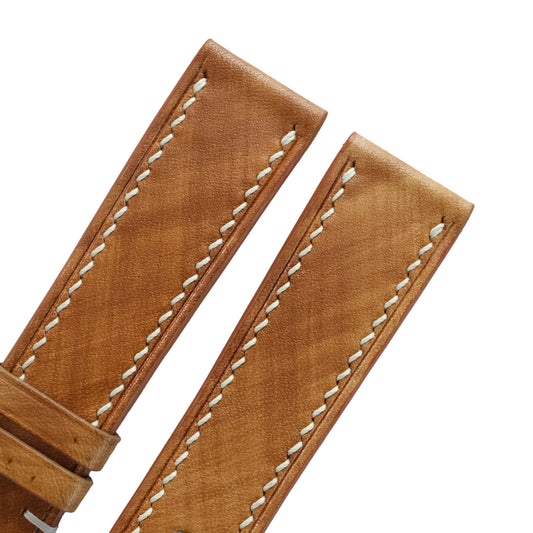 Tan Wood Grain Patina Watch Strap