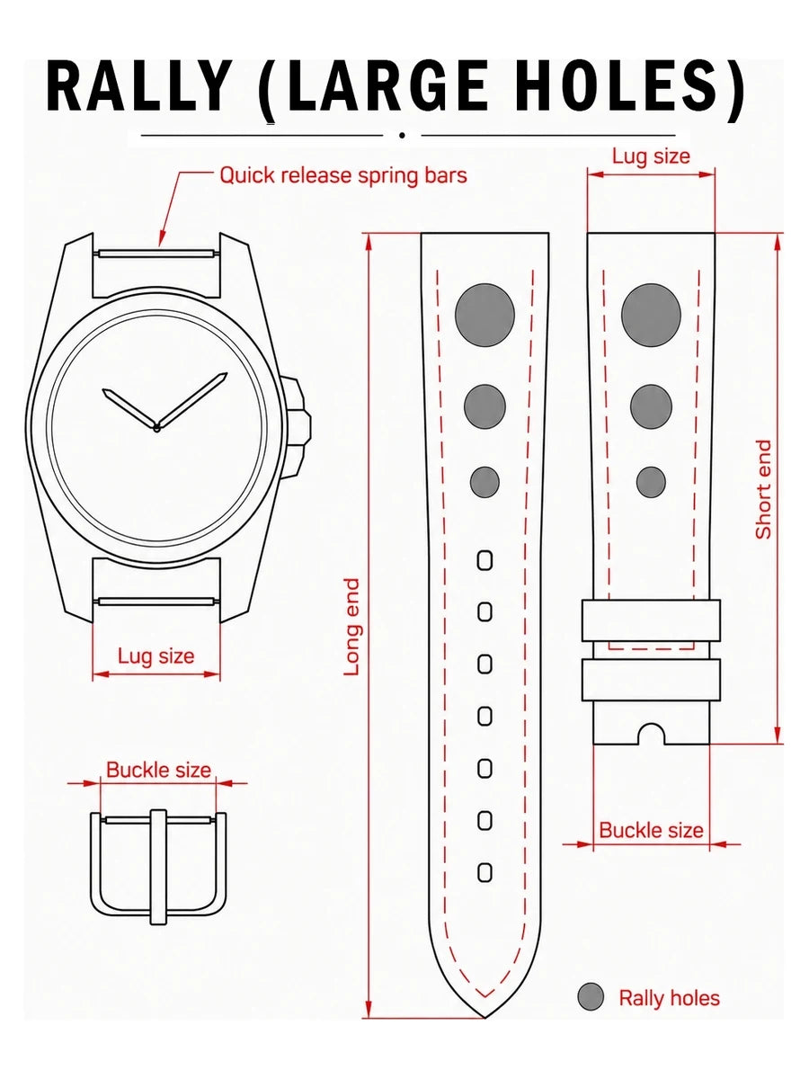 Rally (Large Holes) strap